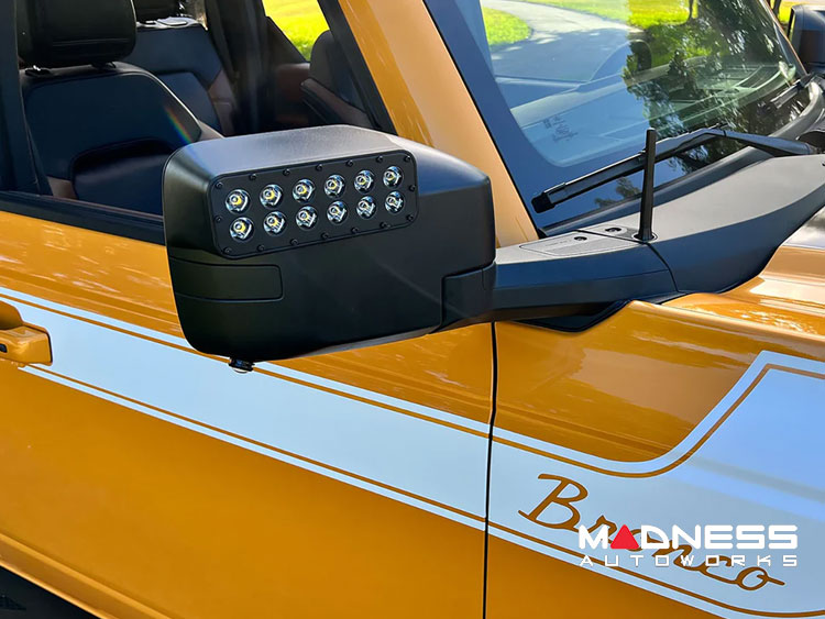 Ford Bronco Light Upgrade - Ditch Light Mirror Mount - Oracle